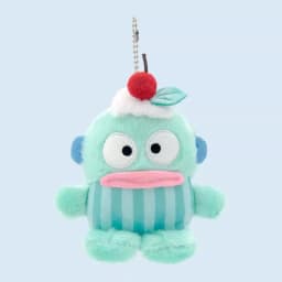 Sanrio Hangyodon Kuromi Melody Pachacoo Cinnamoroll Stuffed Plush Toys Pendant Cute KT Keyring Anime Keychain Christmas Gift