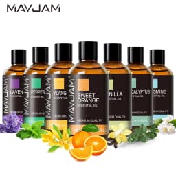 MAYJAM 3.38fl.oz Essential Oil for Reed Diffusers Sweet Orange Lavender Jasmine Eucalyptus Vanilla Sandalwood Rose Fragrance Oil