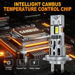 XSTORM H7 LED Headlight NO ERROR Canbus 120W 40000LM 6500K 12V LED H7 Light Bulbs With Fan Turbo Lamp Hi/Low Beam Apply Car