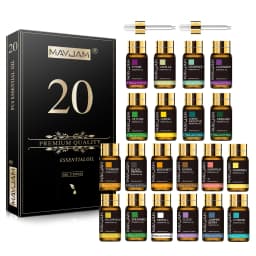 MAYJAM 20PCS 28PCS 35PCS Essential Oils Gift Set For Aromatherapy Diffuser Humidifier Candle Lavender Vanilla Lemon Bergamot Oil