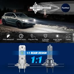 XSTORM H7 LED Headlight Bulb Canbus 100W 20000LM 6500K Headlamp for Car White 12V Auto Diode Lamp H7 LED Light Auto Head Lamp