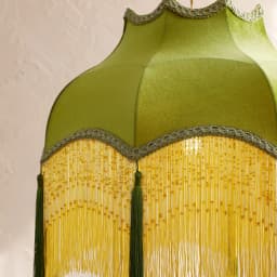 SANDYHA Retro Tassel Chandelier Fabric Art Led Lamps for Entrance Bedroom Living Dining Room Pendant Lights Suspension Luminaire