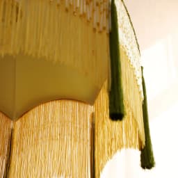 SANDYHA Retro Tassel Chandelier Fabric Art Led Lamps for Entrance Bedroom Living Dining Room Pendant Lights Suspension Luminaire