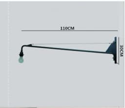 Loft Vintage American Country LED Wall Light Sconce Lamp Metal Bedside Long Arm Swing Lighting Fixtures E27 Living Room Corridor