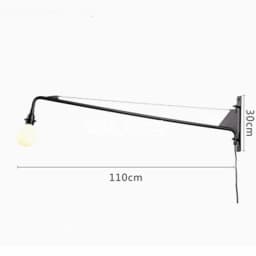 Loft Vintage American Country LED Wall Light Sconce Lamp Metal Bedside Long Arm Swing Lighting Fixtures E27 Living Room Corridor