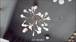 Firefly Branch LED Chandelier Nordic Pandent Light Suspension Hanging Lamp for Kitchen Island Dining Living Room Bedroom