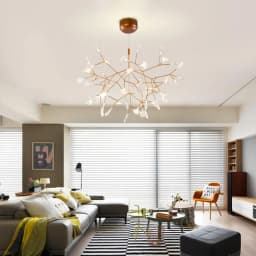 Firefly Branch LED Chandelier Nordic Pandent Light Suspension Hanging Lamp for Kitchen Island Dining Living Room Bedroom