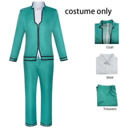 Anime Saimu Kuzuo Cosplay Costume Disaster Life K- Nan Role-playing Props Saiki Kusuo Uniform Top and Pants Saimu Kuzuo Outfits