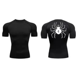 Anime Hunter X Hunter GYM Compression Tshirts Running Fitness Tight Sportswear Short Sleeve Summer Breathable Sport Spider Top