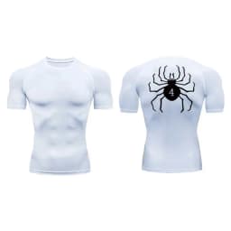 Anime Hunter X Hunter GYM Compression Tshirts Running Fitness Tight Sportswear Short Sleeve Summer Breathable Sport Spider Top