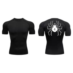 Anime Hunter X Hunter GYM Compression Tshirts Running Fitness Tight Sportswear Short Sleeve Summer Breathable Sport Spider Top