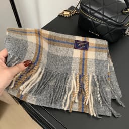 Classic England Style Stripe Plaid Scarves for Women Scarf Fashion Luxury Brand Tassel Shawls Pashmina Lady Wrap Poncho Stoles