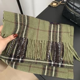 Classic England Style Stripe Plaid Scarves for Women Scarf Fashion Luxury Brand Tassel Shawls Pashmina Lady Wrap Poncho Stoles