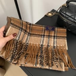 Classic England Style Stripe Plaid Scarves for Women Scarf Fashion Luxury Brand Tassel Shawls Pashmina Lady Wrap Poncho Stoles
