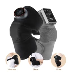 Heated Vibrating Knee Pads for Joint Far-infrared Knee,Shoulder & Elbow Pad 3 in 1 Brace Hot Compress USB Charging Warmer Strap