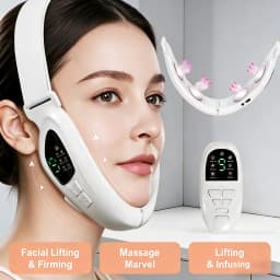 Electric V Shaped Double Chin Reducer V-Face Beauty Machine Facial Lifting Device Face Slimming Massager for Jawline Improve
