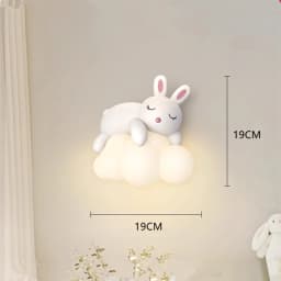 Wall Lamp, Bedside Lamp, Bedroom Staircase Lamp, Background Wall Lamp, Hanging Lamp, Boy Cloud, Little Bear, Children's Room Lam