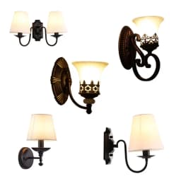 American Style Wall Lamp Retro Garden Wall Sconce Led Lights Bedroom Bedside Lamp Rural Creative Aisle Iron Indoor Lighting
