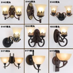 American Style Wall Lamp Retro Garden Wall Sconce Led Lights Bedroom Bedside Lamp Rural Creative Aisle Iron Indoor Lighting