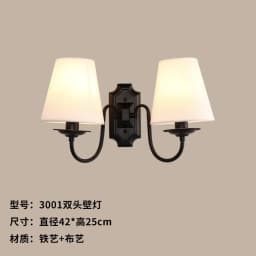 American Style Wall Lamp Retro Garden Wall Sconce Led Lights Bedroom Bedside Lamp Rural Creative Aisle Iron Indoor Lighting