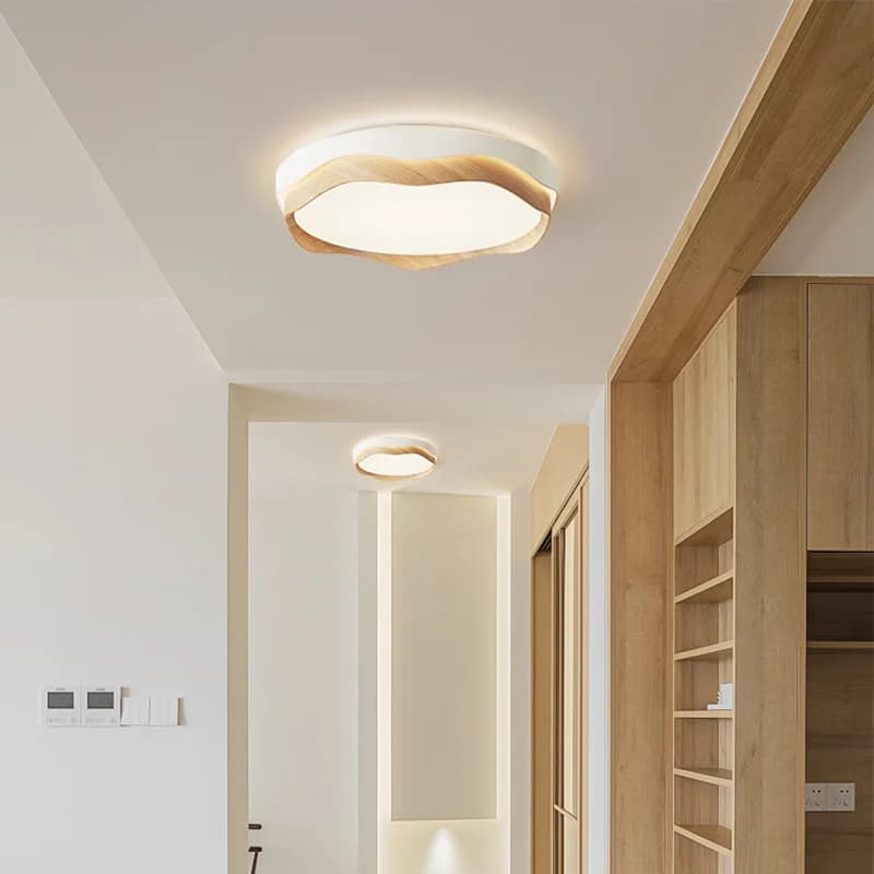 Cream wind aisle light Entrance corridor Cloakroom light Full spectrum eye protection Modern simple balcony ceiling light