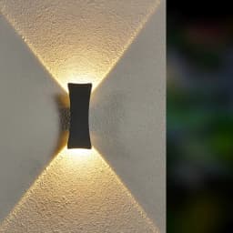 Outdoor Wall Lights Exterior Wall Waterproof Lamp Aluminum Lamp White and Black Body Lamp Courtyard Entrance Wall Lamp Fixture