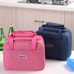 2025Portable Lunch Bag New Thermal Insulated Lunch Box Tote Cooler Handbag Bento Pouch Dinner Container School Food Storage Bags
