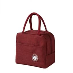 2025Portable Lunch Bag New Thermal Insulated Lunch Box Tote Cooler Handbag Bento Pouch Dinner Container School Food Storage Bags