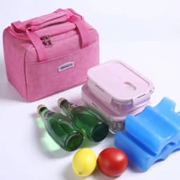 2025Portable Lunch Bag New Thermal Insulated Lunch Box Tote Cooler Handbag Bento Pouch Dinner Container School Food Storage Bags
