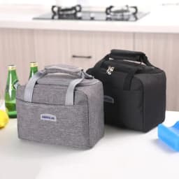 2025Portable Lunch Bag New Thermal Insulated Lunch Box Tote Cooler Handbag Bento Pouch Dinner Container School Food Storage Bags