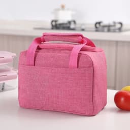 2025Portable Lunch Bag New Thermal Insulated Lunch Box Tote Cooler Handbag Bento Pouch Dinner Container School Food Storage Bags