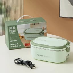 New 304 Stainless Steel Electric Lunch Box Portable Water-free Electric Lunch Box 220V Constant Temperature Heating Lunch Box