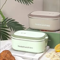 New 304 Stainless Steel Electric Lunch Box Portable Water-free Electric Lunch Box 220V Constant Temperature Heating Lunch Box