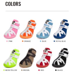 Truelove Mesh Fabric Dog Shoes Pet Dog Boots Waterproof Reflective Rugged Anti-Slip Sole Skid-Proof Outdoor for Small Dog S5911