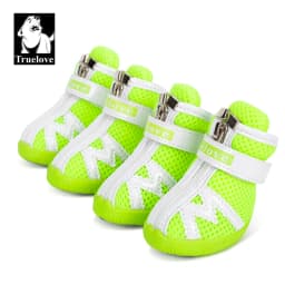 Truelove Mesh Fabric Dog Shoes Pet Dog Boots Waterproof Reflective Rugged Anti-Slip Sole Skid-Proof Outdoor for Small Dog S5911