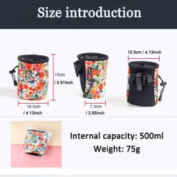 Pet Dog Obedience Training Treat Bag Puppy Feed Pouch with Large Capacity 450ml
