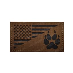 Trooper Sheriff Tactical K9 UNIT Black Grey Hook Back Patch For Body Armor K-9 Badge Applique