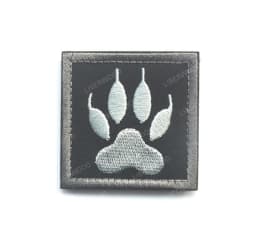 Trooper Sheriff Tactical K9 UNIT Black Grey Hook Back Patch For Body Armor K-9 Badge Applique
