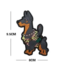 Trooper Sheriff Tactical K9 UNIT Black Grey Hook Back Patch For Body Armor K-9 Badge Applique