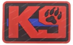 Trooper Sheriff Tactical K9 UNIT Black Grey Hook Back Patch For Body Armor K-9 Badge Applique