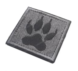 Trooper Sheriff Tactical K9 UNIT Black Grey Hook Back Patch For Body Armor K-9 Badge Applique