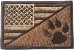 Trooper Sheriff Tactical K9 UNIT Black Grey Hook Back Patch For Body Armor K-9 Badge Applique