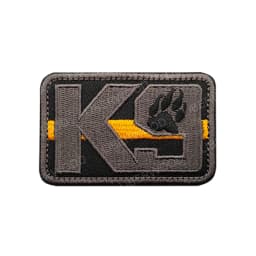 Trooper Sheriff Tactical K9 UNIT Black Grey Hook Back Patch For Body Armor K-9 Badge Applique