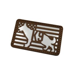 Trooper Sheriff Tactical K9 UNIT Black Grey Hook Back Patch For Body Armor K-9 Badge Applique