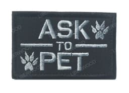 Trooper Sheriff Tactical K9 UNIT Black Grey Hook Back Patch For Body Armor K-9 Badge Applique