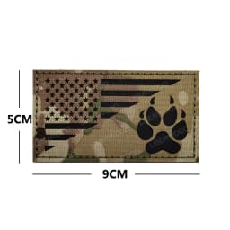 Trooper Sheriff Tactical K9 UNIT Black Grey Hook Back Patch For Body Armor K-9 Badge Applique