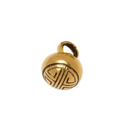 1x Brass Carabiner D Ring Shackle with Silent Bell Fob Clip Buckle Keyring Keychain Hook Parts Car Motorcycle Key Accessories