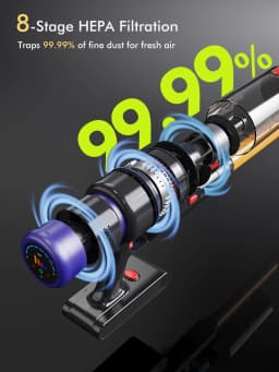Armo V22 55kPa 600W Power Handheld Vacuum Cleaner 6 in 1 Cordless Vacuum Cleaner Smart Home Dust Cup Removable Battery