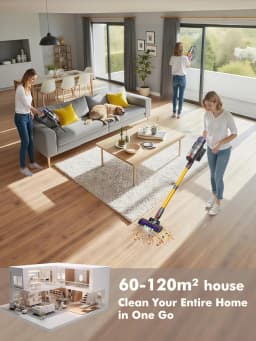 Armo V22 55kPa 600W Power Handheld Vacuum Cleaner 6 in 1 Cordless Vacuum Cleaner Smart Home Dust Cup Removable Battery