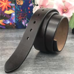 Retro Leather Belts Without Buckles 38MM Men's Belt Ceinture Homme Mens Leather Belts Without Buckles 95-130CM  Belt Male SP04
